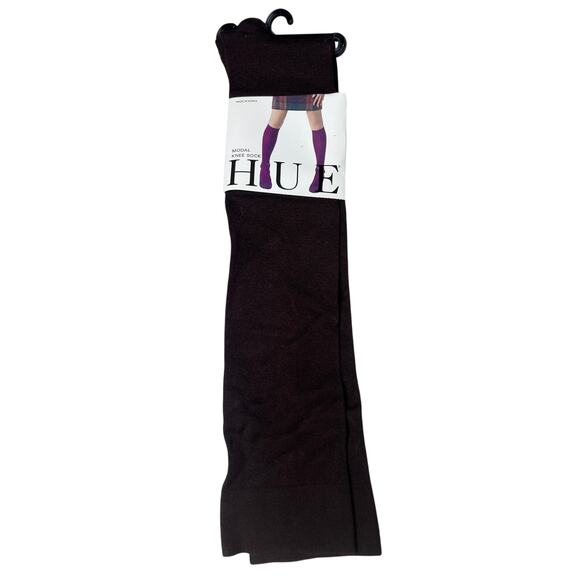 Hue Modal Knee Socks 207 One Size Espresso NWT - Picture 1 of 5